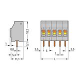 PCB terminal block 2.5 mm² Pin spacing 5 mm light gray