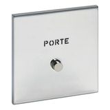 Art d'Arnould universe Epure illuminated push button 1 position with marking Holder - mirror steel