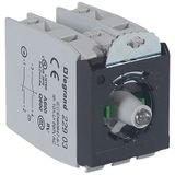 Osmoz block sub-assemblies - for illuminated head - 2 NO/NC - green - 230 V~