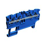 Push-in terminal block 2+2 1.5mm2, 1-level, blue color