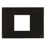 N2372.1 CN Frame 2 modules 1gang Black Glass - Zenit