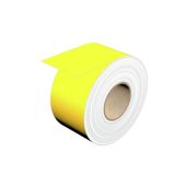 Device marking, Endless, Self-adhesive, 30000 x Vinyl film, yellow