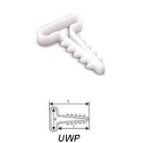 Round cable clip UWO-6 white