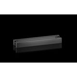 VX base/plinth corner piece with trim panel, front/rear, H 200 mm, for W 1800 mm