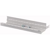 Cover frame strip for top or bottom for width = 600mm, grey