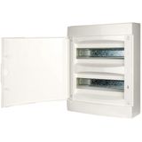 Wall-mounting Distribution Board 2-row, 24MW, white door