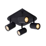 LENNERT Ceiling spotlight 4x5W/GU10 Matt Black