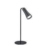 Maxi LED table lamp matt black rechargeable