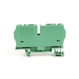 Allen-Bradley, 1492-L4, Spring Clamp Terminal Block, One-Circuit Feed-Through Block, 4 mm (# 22 AWG - # 10 AWG) or 2.5 mm (# 22 AWG - # 12 AWG), Standard Feedthrough, Gray (Standard),