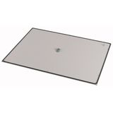 Bottom-/top plate, closed Aluminum, for WxD = 300 x 400mm, IP55, grey