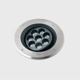 Recessed uplighting IP66-IP67 Gea Power LED Pro Ø220mm Efficiency LED 16.8W LED warm-white 2700K ON-OFF AISI 316 stainless steel 1416lm