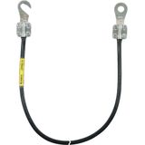 Earth conductor 10mm² / L 2.5m black w. 1 open cable lug (C) M8 a.(B) 