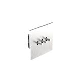 Art d'Arnould - 3 gang single pole switch Epure toggle type 20AX-250V - Brushed Steel