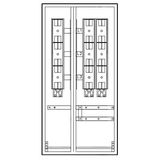 Mehrfach Hausanschlussk. STW Mš, 1EW-2HA, 1200x600x350mm