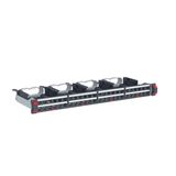 Flat patch panel hight density to be equipped 48 x RJ45 1U