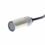 Photoelectric sensor, M18 threaded barrel, metal, red LED, retro-refle