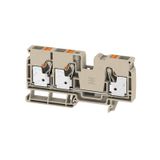 Feed-through terminal block, PUSH IN, 10 mm², 1000 V, 57 A, Number of 