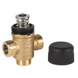 VZ319E Zone Valve, 3-Way, PN16, DN15, G1/2 External Thread, Kvs 1.0 m³/h, M30 Actuator Connection, 5.5 mm Stroke, Stem Up Closed