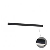 Linear Wall Lamp L1700 4000K Black Microprismatic