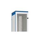 Door metal perforated 80% DS/DSZ/DSS(IP20) 22U,W=800,RAL7035