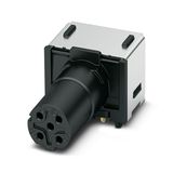 SACC-CI-M12FSDR-4CON-L90 THR R - Flush-type female connector