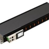 Intelligent PDU, metered (Node version), 19 inch, 1 phase 16A, 8 C13 outlets with cord locking, C20 inlet