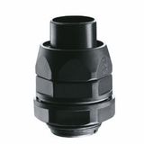 STRAIGHT REVOLVING COUPLING DEVICE PG PITCH - RDPG - IP54 - SHEATH Ø 8MM - PG PITCH 7 - BLACK RAL 9005