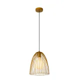 Lucide MACARONS - Pendant light - Ø 24 cm - 1xE27 - Ocher Yellow