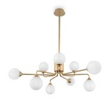 Modern Alexis Chandelier Matte gold