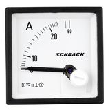 Ammeter, 48x48mm, 25A, AC, Direct measuring