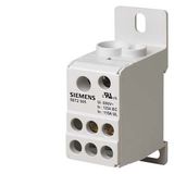 Distribution block 1-pole, 125 A, 6...