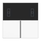 Push button KNX Cover kit, complete, white