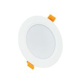 DURE 3 DOWNLIGHT 8W NW 230V 110DEG IP54 IK06 118X31 WHITE ROUND INTEGRATED DRIVER