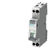 RCBO compact 1P+N 6 kA type AC 300 mA C6