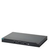 19" rack form factor Power Supply with 120/264 VAC, or 150-250 VDC input and 54V/11.1 A output.  6GK6000-8HS02-0AA0