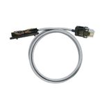 PLC-wire, Digital signals, 20-pole, Cable LiYY, 4 m, 0.25 mm²