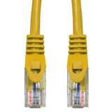 Patchcord RJ45 unshielded, Cat.5e, PVC, yellow, 1.0m