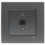 Novella Dark Grey TV Socket Unresisting