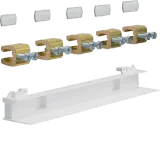 Busbar connector, field-to-field, univers Z, 5-pole, CU 12x5mm, 250A