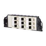 Subway underfloor unit GB3 Modul 9 port unequipped pearl white