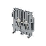 M4/6,N,RS, FEED THROUGH, SPRING LOADED SCREW CLAMP TERMINAL BLOCK, 4MM, 6MM SPACING