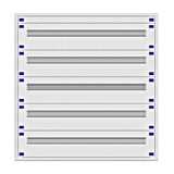 Distribution board insert KVN 40mm, 4-21K, 5-rows