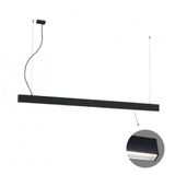 Linear Suspended L2540 3000K Black Microprismatic