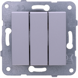 Karre Plus-Arkedia Silver Three Gang Switch