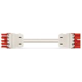 pre-assembled connecting cable Eca Plug/open-ended red