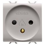 ISRAELI STANDARD SOCKET-OUTLET 250V ac - 2P+E 16A - 2 MODULES - NATURAL SATIN BEIGE - CHORUSMART