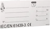 type plate IEC / EN 61439-3