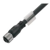 Sensor-actuator Cable (assembled), One end without connector, M12, Num