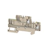 Multi-tier modular terminal, PUSH IN, 1.5 mm², 500 V, 17.5 A, Number o