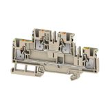 Multi-tier modular terminal, PUSH IN, 4 mm², 800 V, 32 A, Number of le